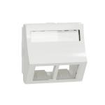 Dataudtag for 2xactassi s1 2 modul vinklet hvid