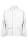 Lyngsøe Rengøringsjakke i kraftig PU kvalitet LR68 - White / 3XL | Regntøj | EN 1186 | EN 14605:2005+A1:2009 Type 4B