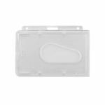 Kortholder i klar plast 86x54 mm til Key-Bak ID- og nøgleholder