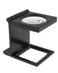 Trådtæller med måleskala (foldbar) med 7x forstørrelse og ø15 glaslinse mm/inch skala