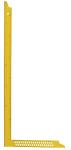 Tømrervinkel 1000x380x35 mm (gul) dob. skala med opmærk. huller