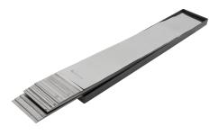 Sortiment af søgerstål i ark 25 ark ialt (0,01-1,00 mm)