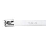 Kabelbinder aluminium selvlåsende hoved afrundede kanter 7,9x201mm pakke a 50 stk