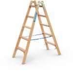 Wienerstige træ dybe trin 2 x 5 trin 1,45 m