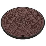 RJ dæksel 800mm 2211TPS. Med lås og slidsepakning, tæt nøglehul. SG-jern. D400