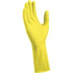 Gummihandske basic - gul str 9/l