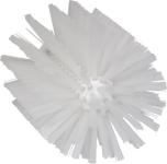 Vikan Rørbørstehoved 17cm, Ø10.3cm PP/polyester/rustfrit stål, medium børstehår 53801 - Hvid | Børster og koste | Børster-Skrubber-Skraber | Gevind