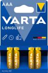 Varta batteri longlife aaa 4 stk