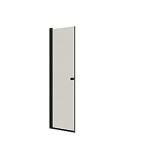 Dansani a71-03 brusedør 200 x 67-69 cm sort/klart glas