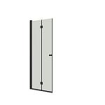 Dansani b91-03 foldedør 200 x 87-89 cm sort/klart glas