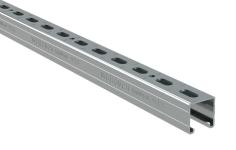 Bis rapidstrut profilskinne (pfz) længde 6 meter