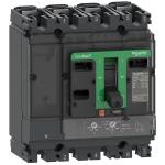 Maksimalafbryder compact nsx160f 36 ka ved 415 vac tmd strømrelæ 125 a 4 poler 4 beskyttede