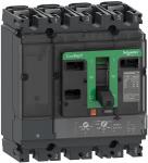 Maksimalafbryder compact nsx160b 25 ka ved 415 vac tmd strømrelæ 160 a 4 poler 4 beskyttede