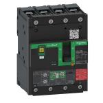 Maksimalafbryder compact nsxm b (25 ka ved 415 vac) 4p4d 50 a mærkestrøm micrologic 4.1 strømrelæ skinnetilslutning