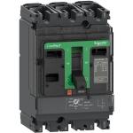 Maksimalafbryder compact nsx250f 36 ka ved 415 vac ma kortslutningsrelæ 220 a 3 poler 3 beskyttede