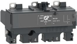 Strømrelæ ma50 for compact nsx 100/160 maksimalafbrydere elektromagnetisk mærkestrøm 50 a 3 poler 3 beskyttede