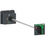 Forlænget drejegreb compact nsx 100/160/250 sort greb aksellængde 185 til 600 mm ip55