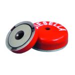 Lav pottemagnet alnico ø19,0x7,75 mm med ø3,50 mm hul (29n)