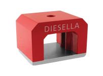 Alnico hestesko magnet i broform 45x30x30 mm med ø5 mm hul (118n)