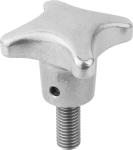 Håndgreb din6335 d: m8x20 d1: 40 h: 25 model: l aluminium materiale: rustfrit stål - udv gev