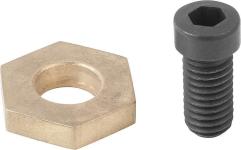 Cam skrue d: m4x10 messing materiale: kulstofstål