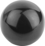 Kuglegreb glat model din319 d1: 16 d: m5 model: c gevind duroplast sort - indv gev