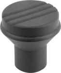 Paddehatte greb størrelse: 1 d: m5 d1: 21 termoplast sort/grå ral 7021 materiale: stål cap: sort/grå ral 7021 - indv gev