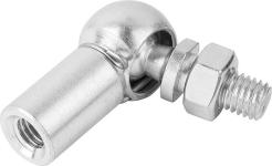 Vinkelled din71802 model: cs med clips d1: 16 udv gev m10 galvaniseret stål