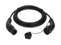 EV charging cable, Type 2, 3-phase, 32 A, 22 kW, 5 m