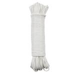 Tøjsnor hvid plast 3 mm 52 meter