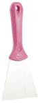Vikan rustfri håndskraber 100mm pink