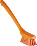 Vikan smal vaskebørste med langt skaft 420mm stiv orange