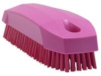 Vikan håndbørste s / neglebørste 130mm stiv pink