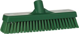 Gulv- og vægvaskebørste, Vikan, flere farver, PP/polyester/rustfrit stål, 30,5 cm, stive børstehår - Grøn | Børster og koste | Fjernlager | Grundig Rengøring
