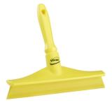 Vikan Hygiejnisk enkeltblads håndskraber 24,5 cm med håndtag 7125 - 24.5 cm / Gul | Skrabere med gummilæbe | Detaljerengøring | Fødevaregodkendt