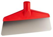 Gulvskraber, Vikan, PP/rustfrit stål, 26 cm, fleksibelt enkeltblad - 26 cm / Rød | Skrabere | Grundig Rengøring | NODISCOUNT