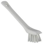 Detaljebørste, Vikan, 15cm, flere farver, polyester/PP/rustfrit stål, med skrabekant, stiv - Hvid | Børster og koste | Grundig Rengøring | Spar20%