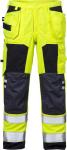 Kansas FLAMESTAT HI VIS HÅNDVÆRKERBUKSER KL.2 2075 - HV. gul/mari / C44 | Bukser | 125041-171 | Arbejdsbukser
