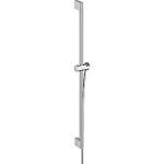 Hansgrohe unica bruserstangsæt pulsify s 90 cm med push bruserholder og bruserslange krom