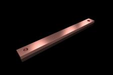 Pe/pen samleskinne kobber 30x10x300 mm