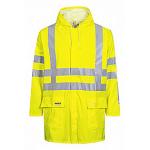 Lyngsøe regnjakke vind & vandtæt, fast hætte med snøre, LR55, str. 2XL Hi-vis gul