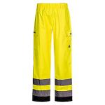 Lyngsøe regnbukser vind & vandæt, elastik i taljen, FOX6052, str. L Hi-vis gul/sort