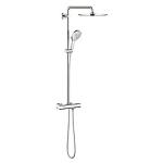 forkromet hovedbruser 310 med termostatarmatur med brusesystem 310 smartactive rainshower grohe