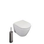 Se Duravit D-Neo Compact vghngt toilet + softclose sde, Rimless hos Elvvs.dk