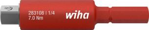 Wiha adapter slimvario vde 1000v til 1/4 topnøgle 6,0mm