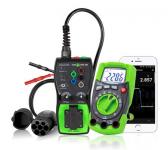 Sæt med elma 6100evse multimeter og evse-200 adapter