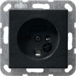 Gira dansk stikdåse sh system 55 i sort mat