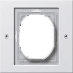 Gira tx_44 1-modul ramme i blank hvid