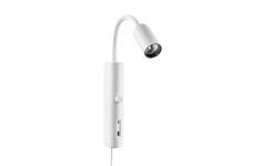 mper lysd integreret 3000k usb hvid wall tube