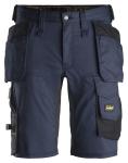 Snickers allroundwork stretch shorts 6141 navy/sort str. 66